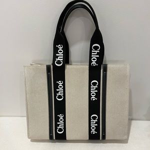 Chloé Woody Linen Tote